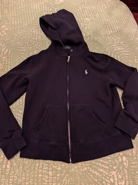 Polo by Ralph Lauren Black Zip-Up Hoodie